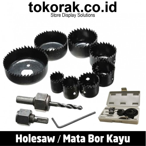 HOLESAW KIT 13 PCS / MATA BOR KAYU